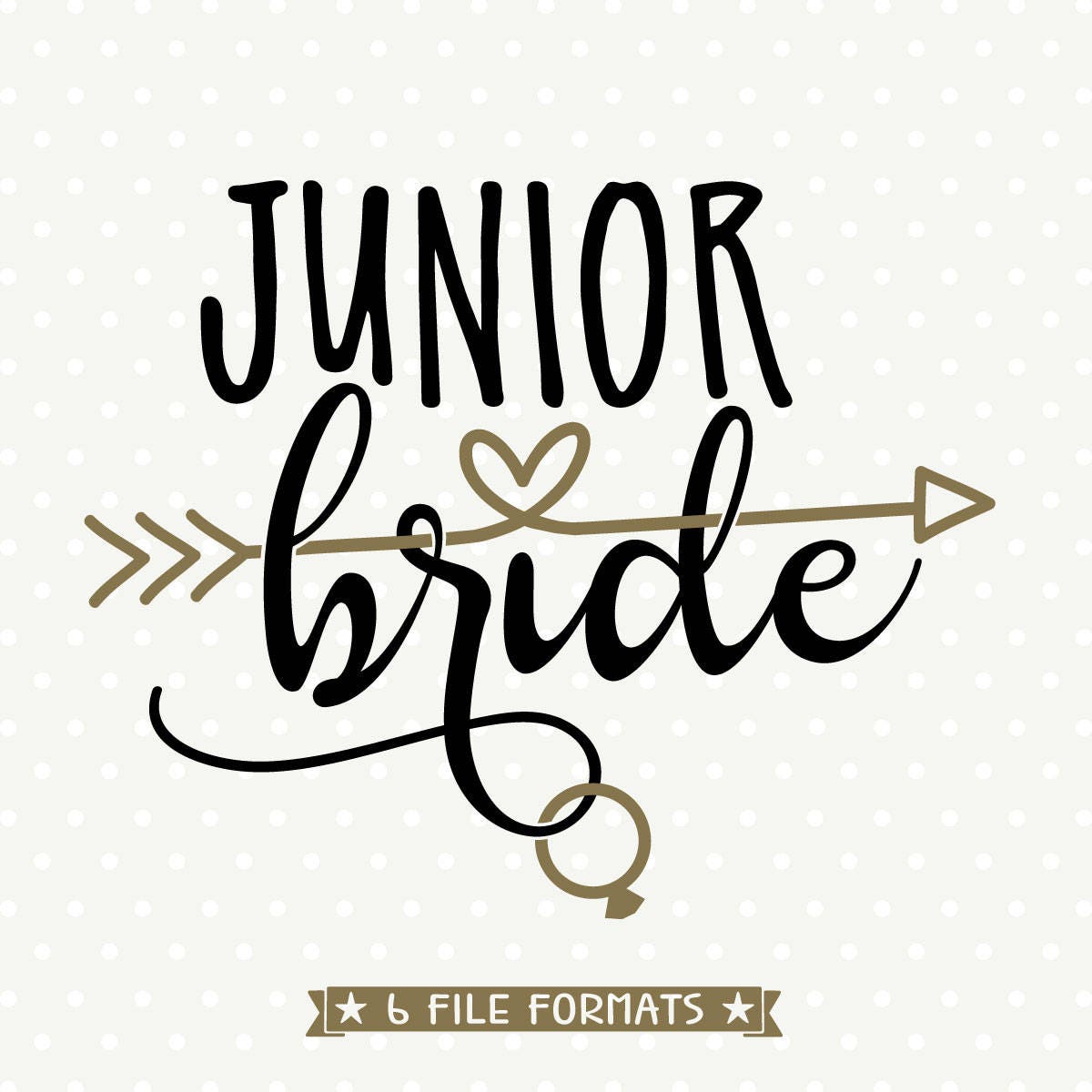 Download Junior Bride SVG Bridesmaid gift SVG file DIY Bridal Party