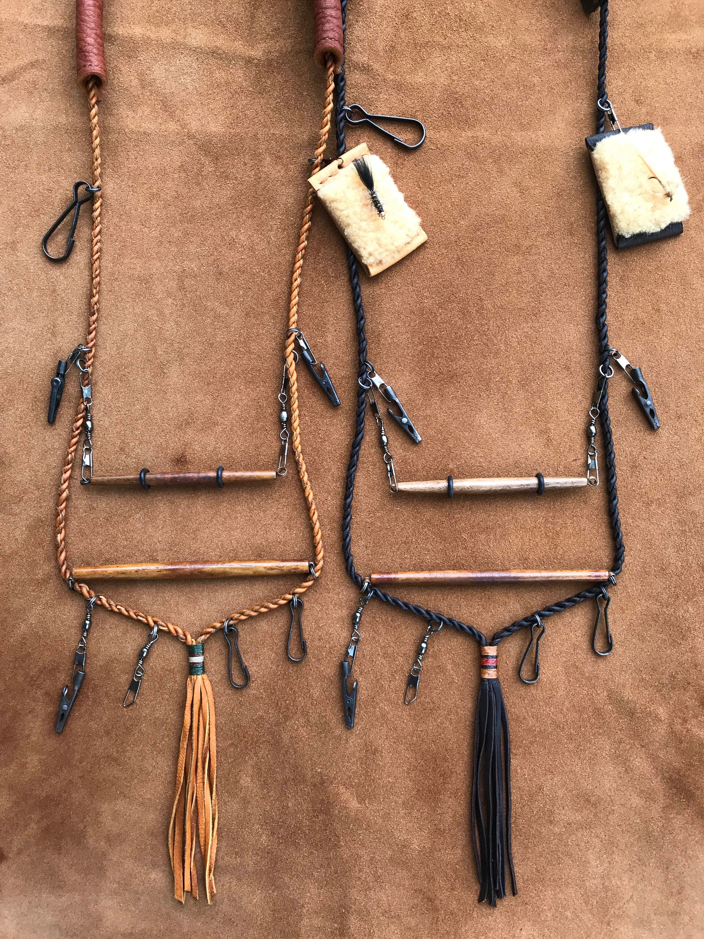Fly Fishing Lanyard Damn it Rick Corded Leather Lanyard