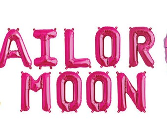 Sailor Moon Balloon Banner | Sailor Scouts Birthday Party Decor | Birthday Balloons