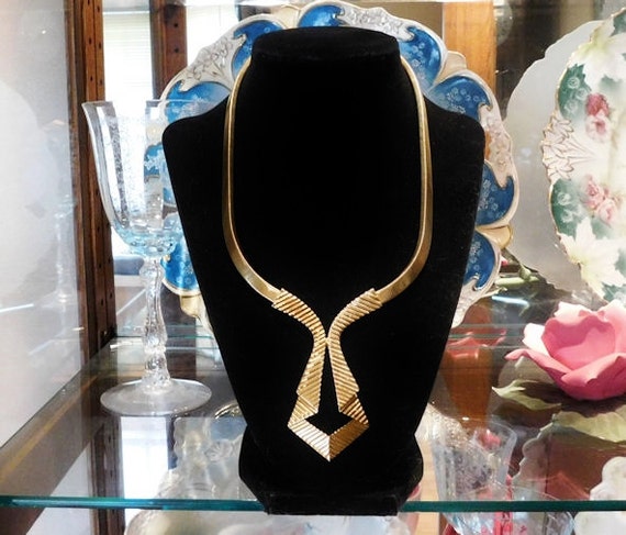 Crown Trifari Necklace / Egyptian Revival Choker