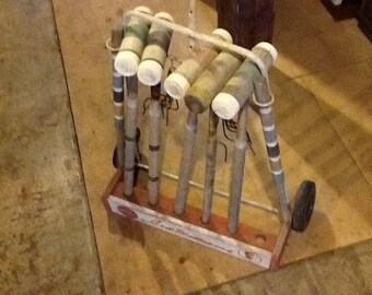 Croquet Set Antique Sears Ted Williams Endorsement