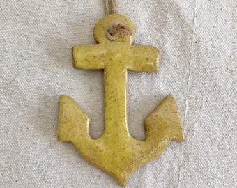Ceramic Anchor Ornament