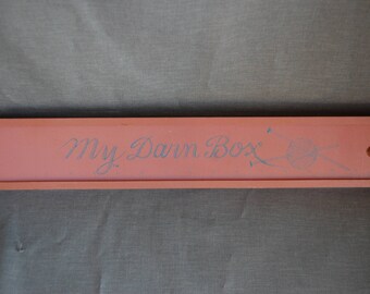 Knitting Needle Storage box ~ My Darn Box ~ PINK