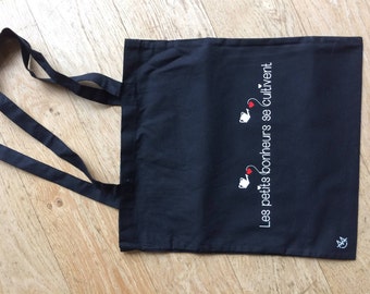 Tote bag cotton shopping bag the little pleasures