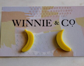 Banana Stud Earrings