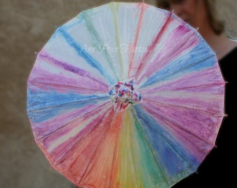 Parasol Tie-dye Flowergirl Parasol