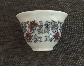 old chinese ming dyn chenghua period doucai porcelain lotus cup
