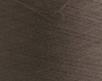 Brown-gray cashmere with cotton, yarn on a cone for machine knitting, hand knitting, crocheting, yarn for weight, per 100 grams