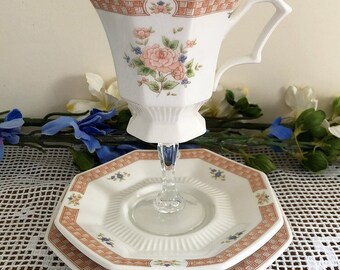 Teacup wine glass trio
