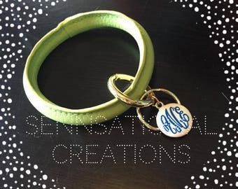 Monogrammed Key Ring, O Ring Key Chain, Key Chain, Monogrammed Key Chain, Personalized Key Ring, Keychain, Monogrammed Keychain