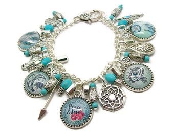 Boho Charm Bracelet - Boho Chic Bracelet - Boho Chic Jewelry - Boho Bracelet For Women - Boho Bracelet - Boho Jewelry - Unique Gift For Her