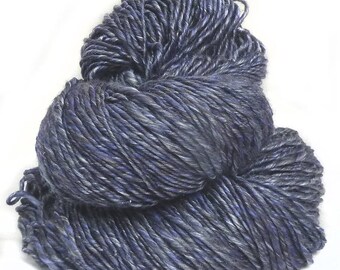 Handspun Yarn handdyed merino wool and silk
