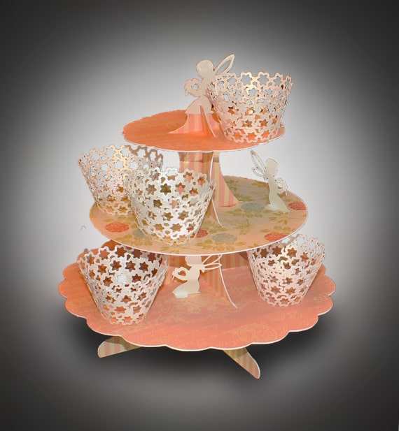 Download 3D SVG Cupcake Stand Fairy design DIGITAL download