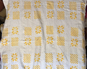 White and yellow print