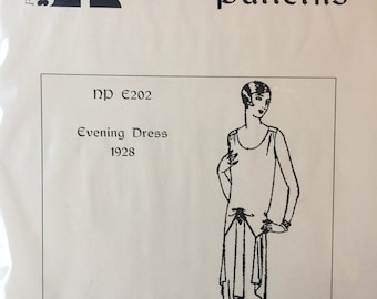 1928 Evening Dress - a flapper dress pattern
