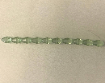 5200 Swarovski® 9mm x 6mm Barrel Bead - Chrysolite - 10 pieces