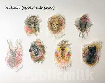 Washi Sticker, Sticker Pack,Flake Stickers, Flake Seal, Die Cut Stickers, Masking Tape Sticker