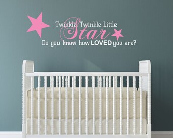 Nursery Wall Decal Twinkle Twinkle Little Star Sticker
