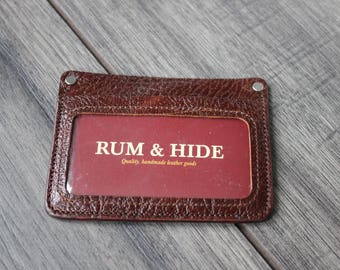 Minimalist Inside Out Wallet With Clear ID Holder