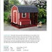 4 ft x 8 ft Chicken Coop with Run Plans, Barn / Gambrel Roof Style, Step-By Step Instructions Included, Design 70408RB
