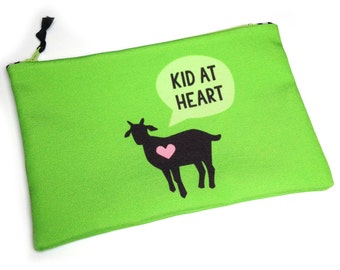 Zipper Bag, Project bag, Kid at Heart, Goat