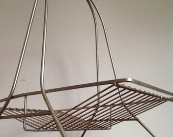 Mid Century Modern Brass Magazine Rack.