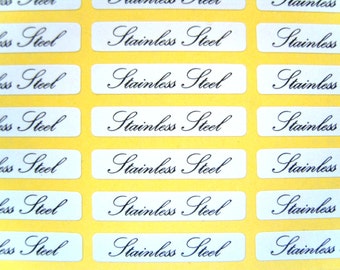 Self Adhesive Labels For Stainless Steel Jewellery ~ 30mm x 5mm