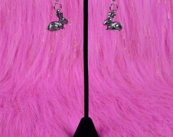 Bunny Rabbit Silver Earrings