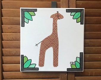 Giraffe #8 Fabric Wall Art
