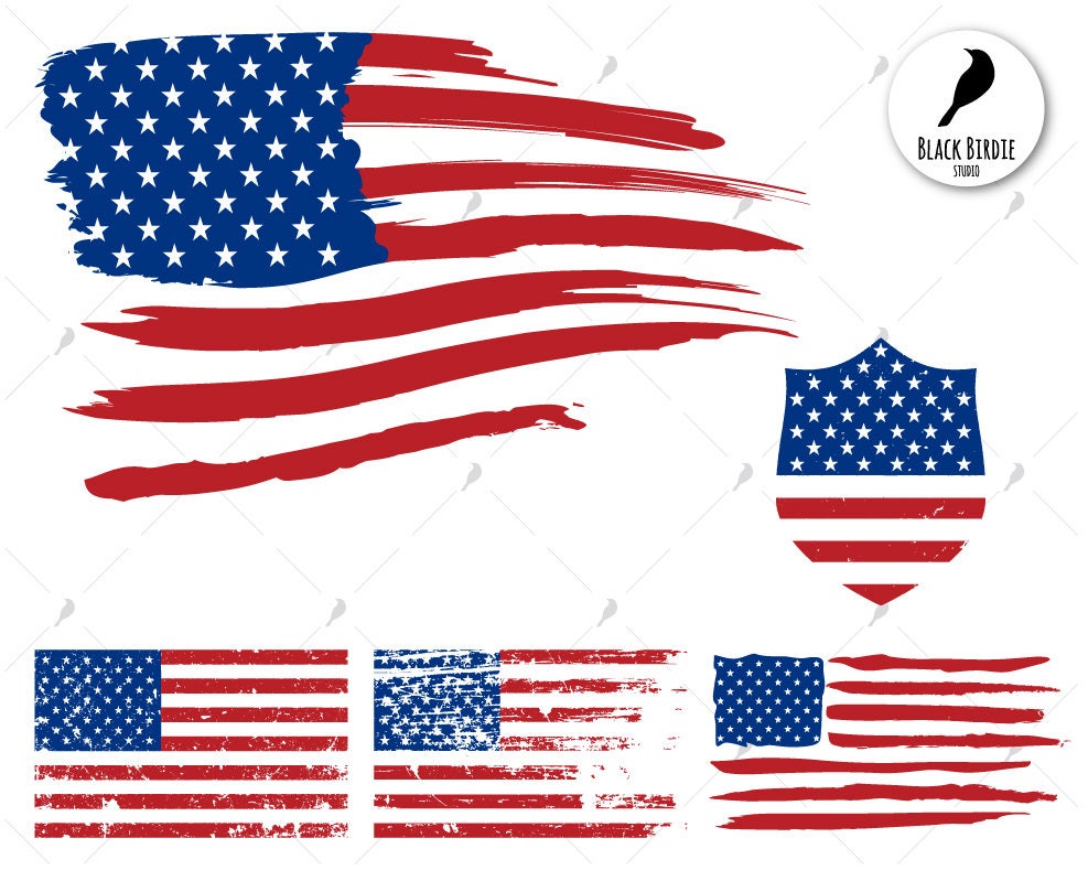Download US flag svg distressed flag svg US flag clipart american