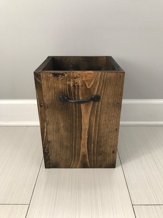 Rustic Garbage Can Bathroom Trash Can 4 Gallon Trush Office