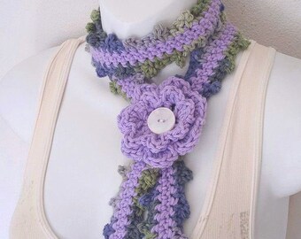 Crochet Skinny Scarf Pattern Only