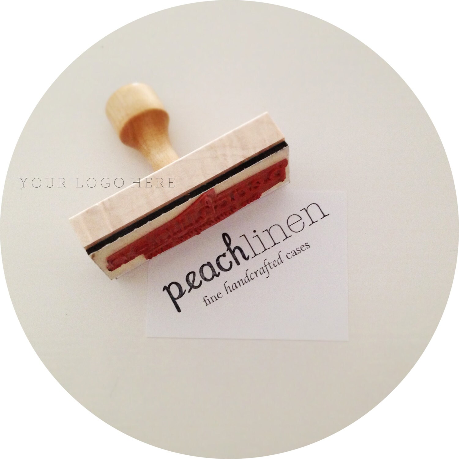 Business Card Logo Stamp Your Logo Design into a Wood Handle