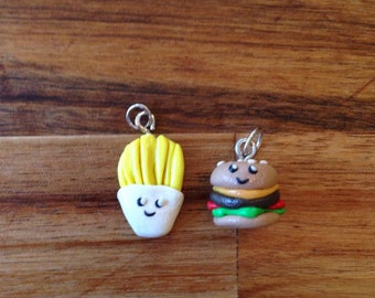 Burget and fries BFF charms