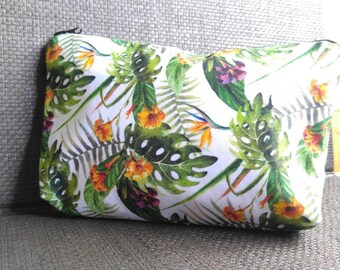 New Cosmetic Bag, Purse Pencil Case Toiletry Bag, Storage, tropical Purse,3d Print Makeup Bag, essential oils purse, zipper pouch, clutch