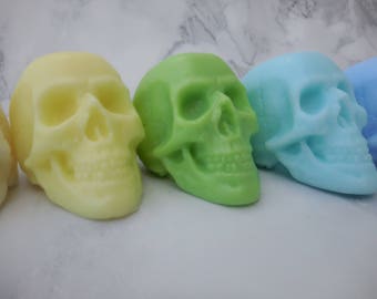 Skull Soap - Halloween Soap - Day of the Dead Soap - Dia De Los Muertos - Non Edible Halloween Favors - Halloween Party Favors - Scary Soap