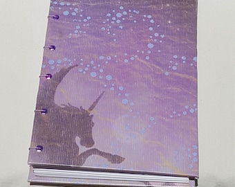 Alacorn Print Coptic Stitch Journal
