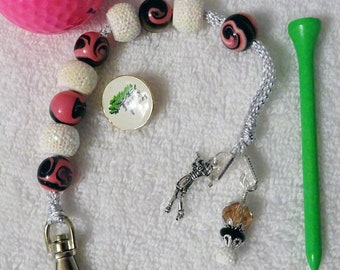 Golf Stroke Counter with Handmade Beads