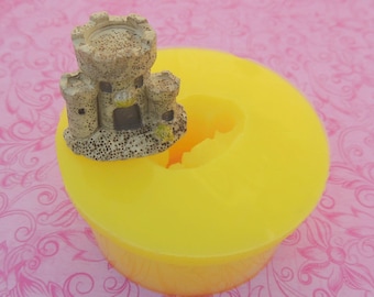 Tiny Castle, Sand Castle Mold, Silicone Mold, Dollhouse Castle, Terrarium Mold, Fairy Castle Mold, Polymer Clay, Resin, Fondant, Chocolate