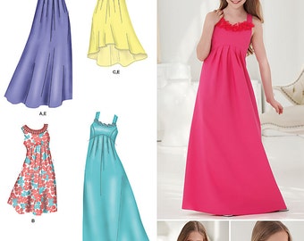 Simplicity 1510 Girls and Girls Plus Size Special Occasion Dresses. Size 8 1/2 to 16 1/2.