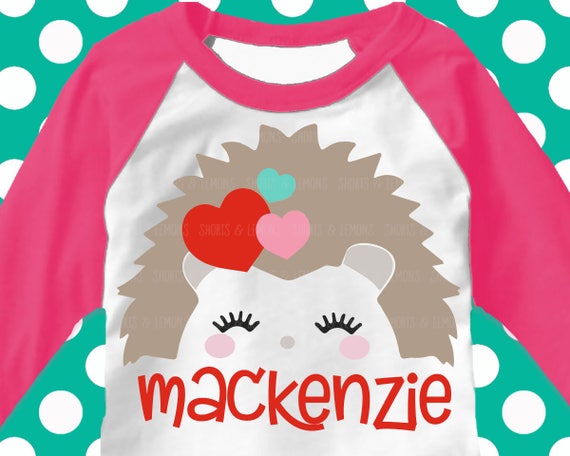 Hedgehog svg valentine svg girls valentine Porcupine svg