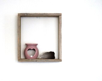 Wooden display | small shelf, decor, wall decor, handmade, reclaimed wood