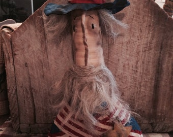 Primitive Americana Uncle Sam Bust
