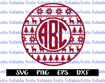Christmas Monogram Frame