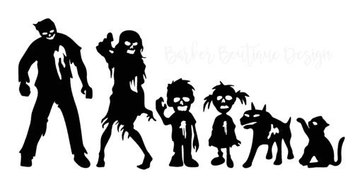 Zombie Family Decals