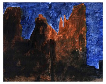 Chesler Park Evening, Utah Art Print