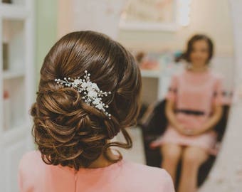 ADA | Bridal Hair comb , wedding hair accessory, bridal jewelry, Tocado de novia, wedding hair comb, hair accessory, wedding jewelry