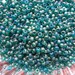 Size 8/0 Transparent MATTE TEAL GREEN Ab-Iris-Rainbow Preciosa Czech Glass Seed Beads-3.1mm Round Rocailles-25grams-Spacer-Kumihimo Supplies