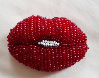 beaded brooch, accessory for women