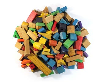 150 Colorful Wooden Blocks